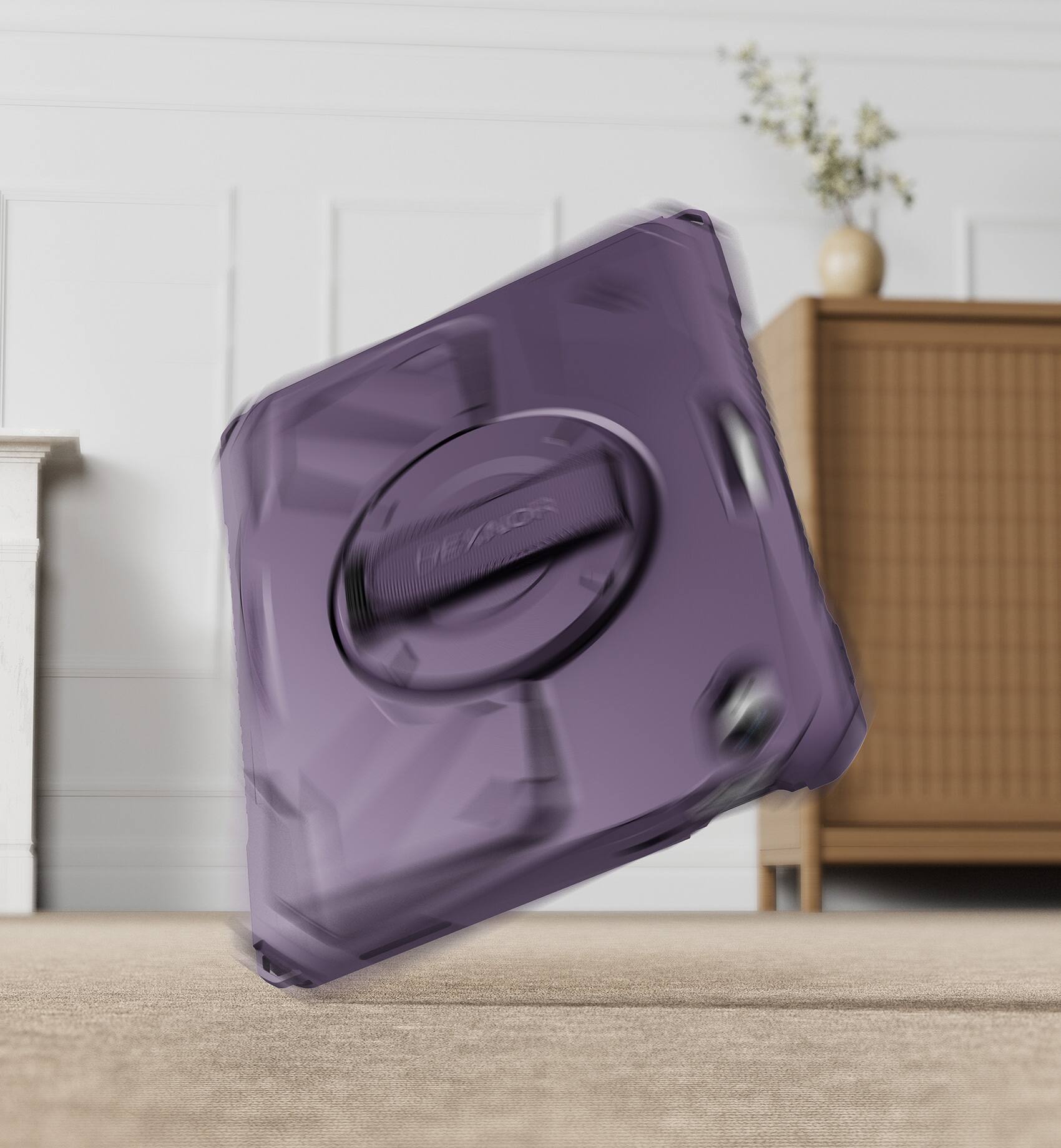 Alt View 2. dexnor - Shockproof Case for iPad A16 11th/10th Gen 2025/2022 with 360° Rotating Hand Strap & Screen Protector Full-Body Cover - Phantom Purple.
