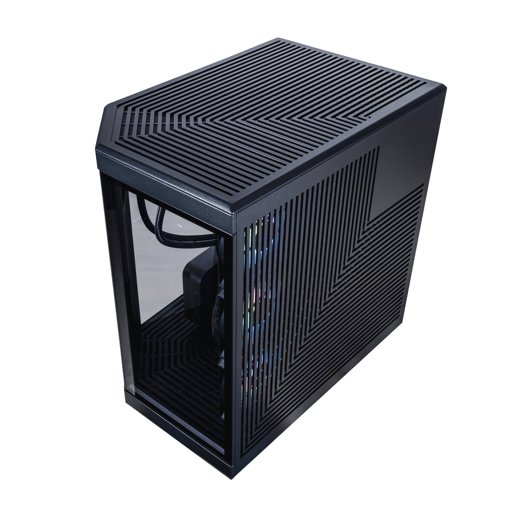Alt View 7. Velztorm - Velztorm LCD Black Praetix Desktop PC (Intel i9-14900K, 64GB DDR5, 2TB PCIe SSD + 6TB HDD, RTX 5080, Win 11 Home) - Black.