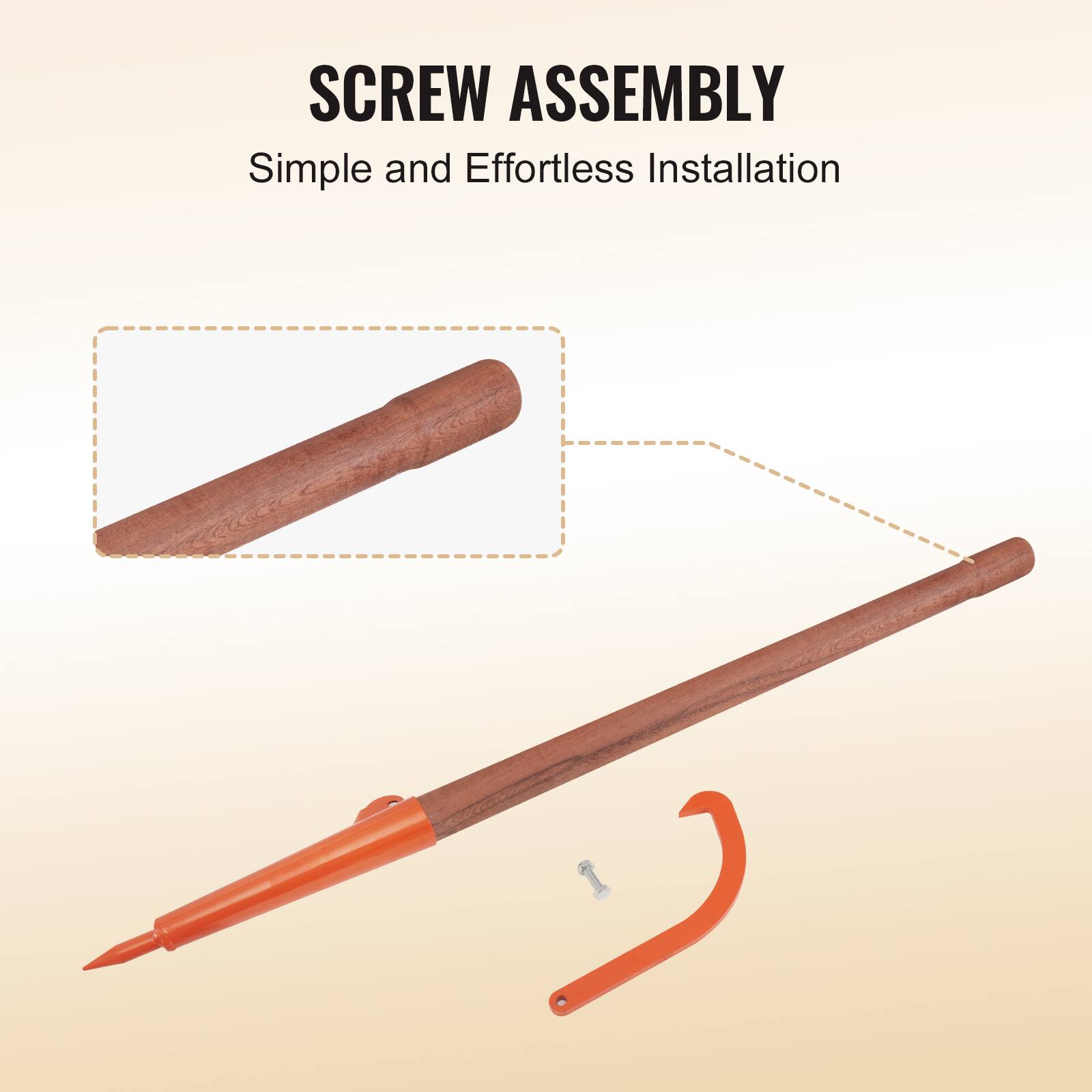 SCREW ASSEMBLY  
Simple and Effortless Installation