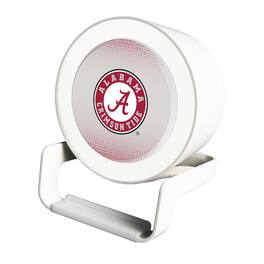 Keyscaper - Alabama Crimson Tide Linen Print Nightlight Charger & Bluetooth Speaker - White