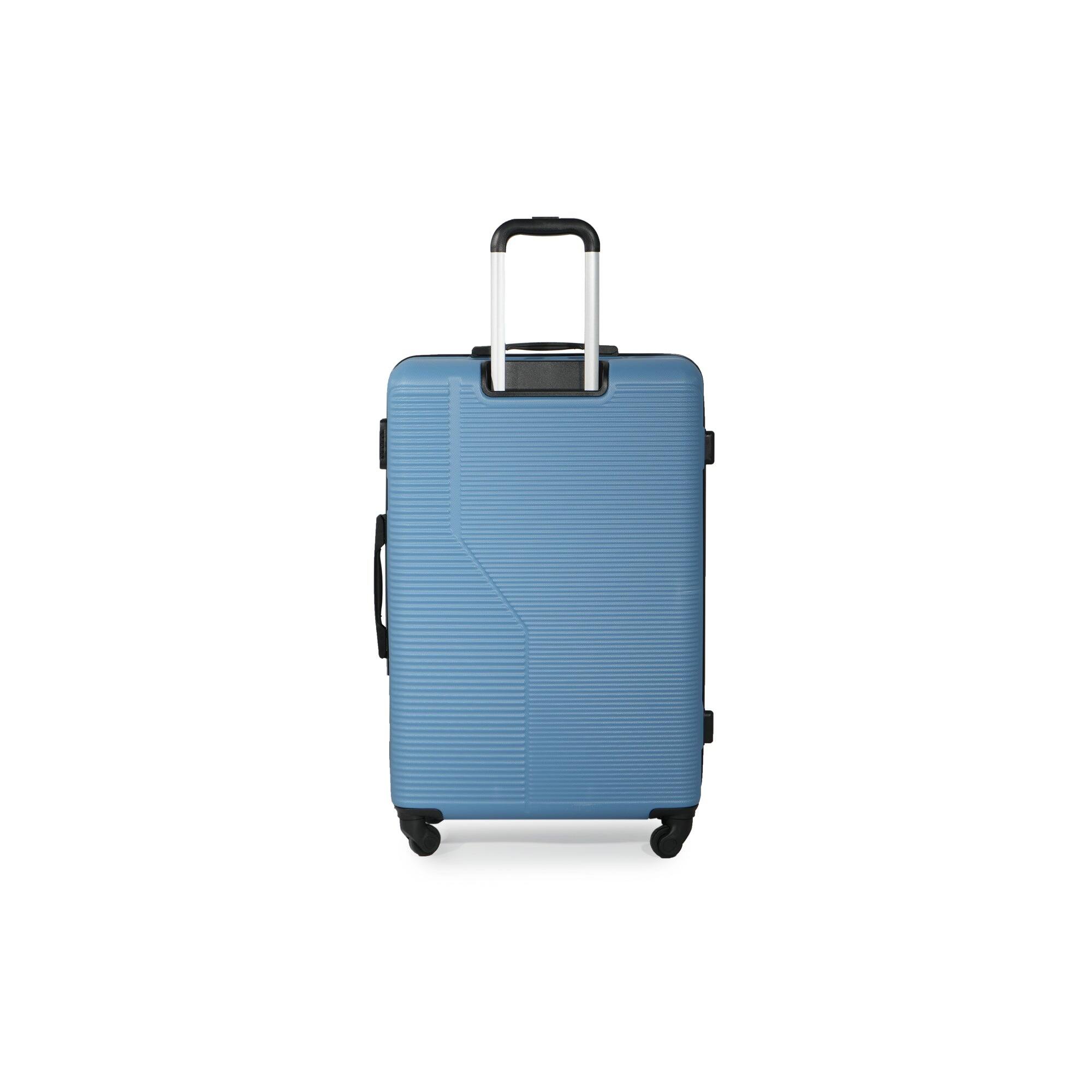 Alt View 4. BreeBe - 3-Piece Luggage Set ABS Lightweight & Durable Suitcase with Spinner Wheels, TSA Lock, (20/24/28), Light Blue - Light Blue.