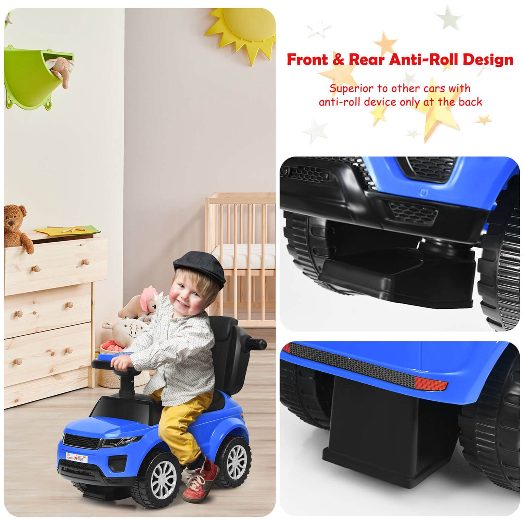 Front & Rear Anti-Roll Design  
Superior to other cars with anti-roll device only at the back