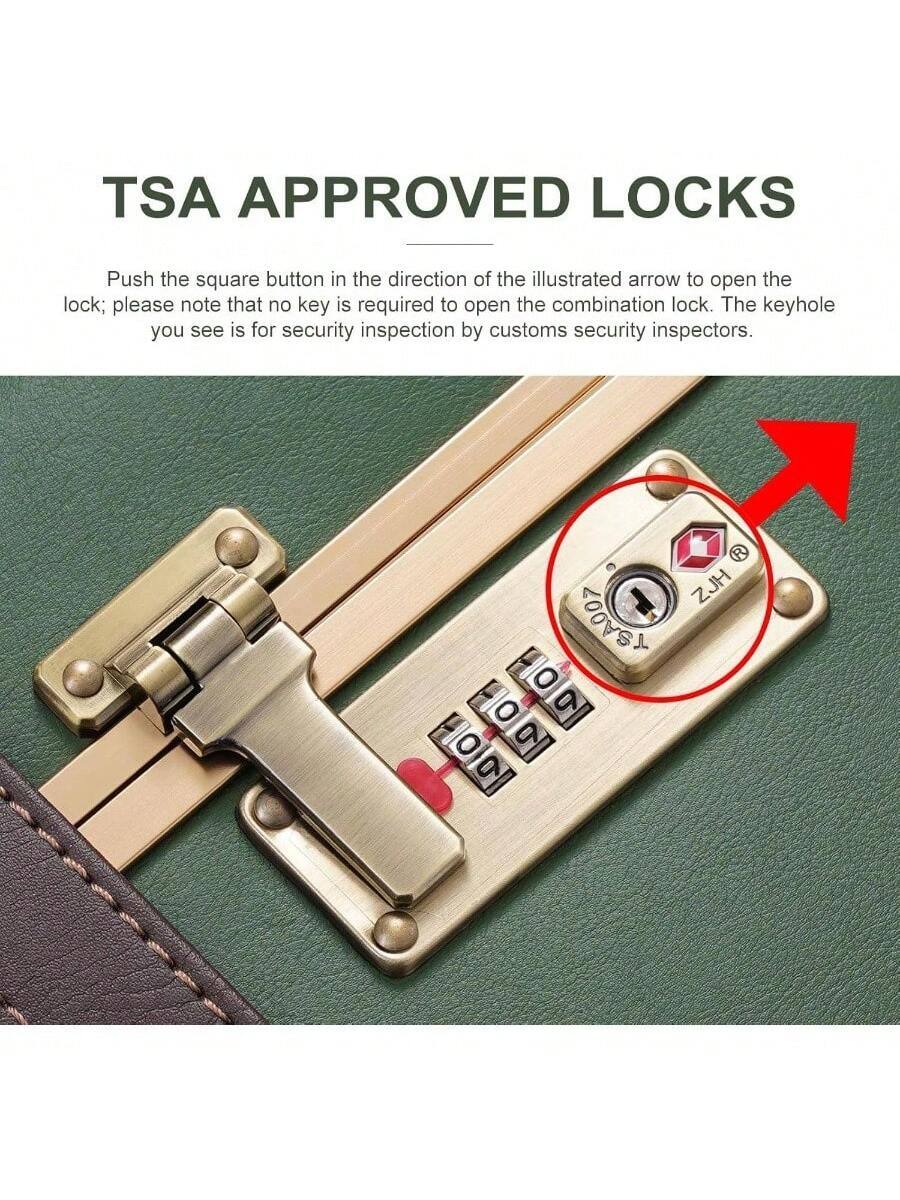 TSA APPROVED LOCKS

Push the square button in the direction of the illustrated arrow to open the lock; please note that no key is required to open the combination lock. The keyhole you see is for security inspection by customs security inspectors.

ZJH BOOVSY - O 0 a 0 9 D 9
