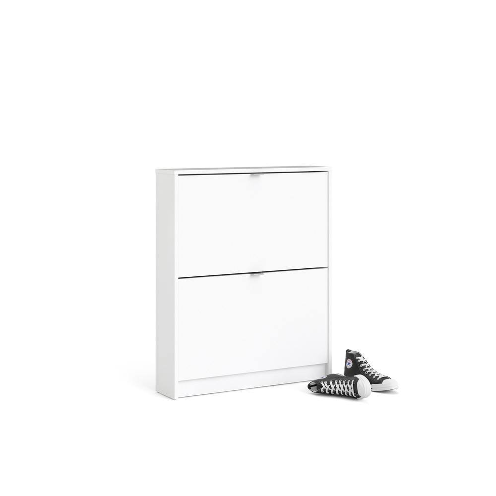 Alt View 9. Tvilum - Bright 2 Drawer Shoe Cabinet - White.
