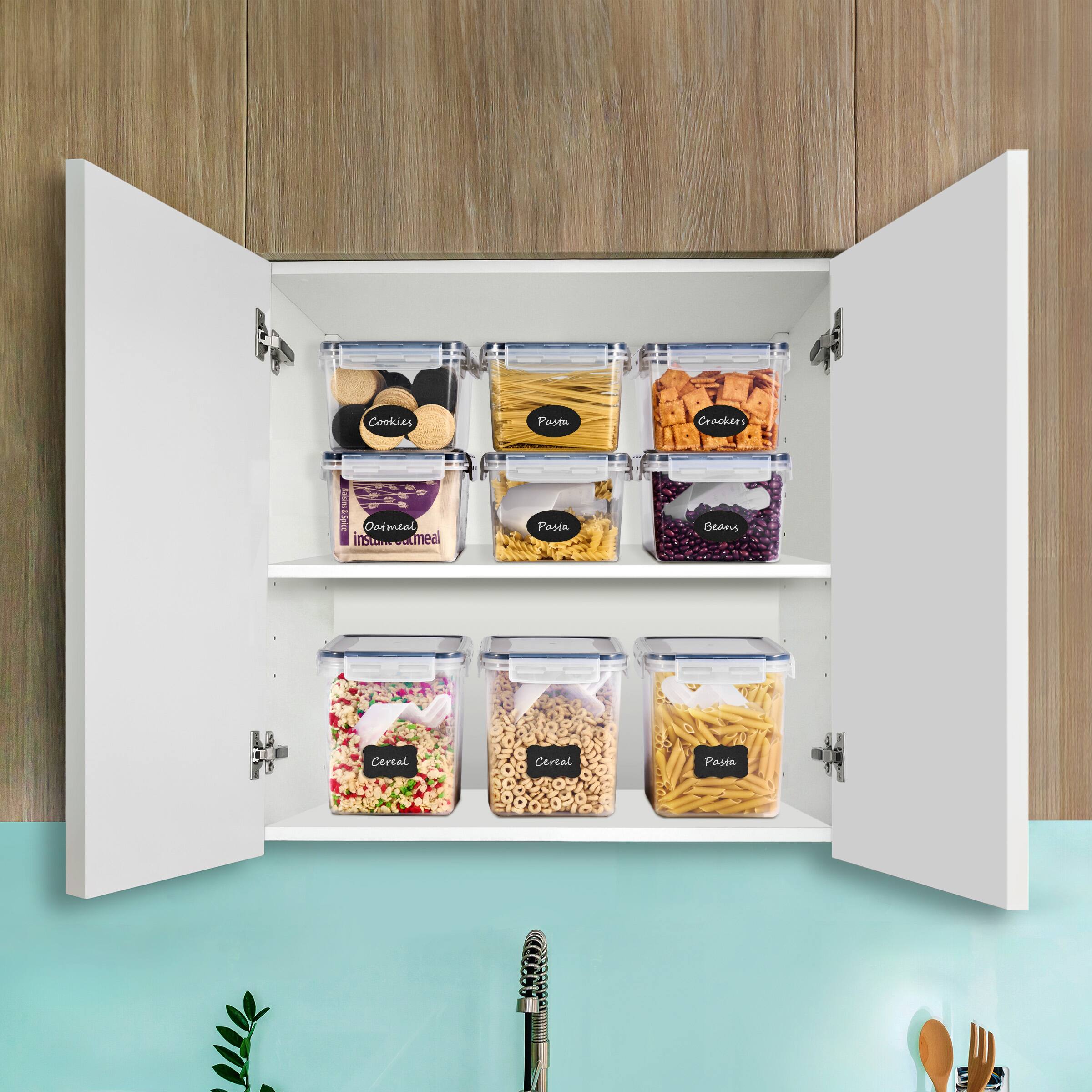 - Cookies
- Pasta
- Crackers
- Instant oatmeal
- Beans
- Cereal
- Pasta
- Cereal