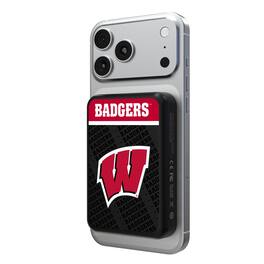 Keyscaper - Wisconsin Badgers Endzone Plus Wireless Power Bank - Multicolor