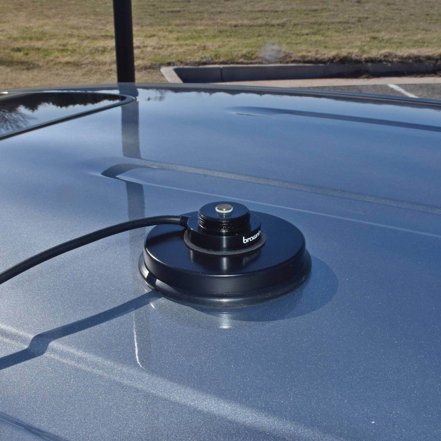 Alt View 1. Browning - 3.625" NMO Magnet Mount, Rubber Boot, Preinstalled UHF PL-259 Connector - Black.