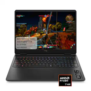 - Emr Al NE TOMEST
- Prrpo apm CO
- GEFORCE RTX 5060
- AMD RYZEN™ 7 HX
- 16 GB RAM
- 512 GB SSD
- AMD RYZEN 7 HX
