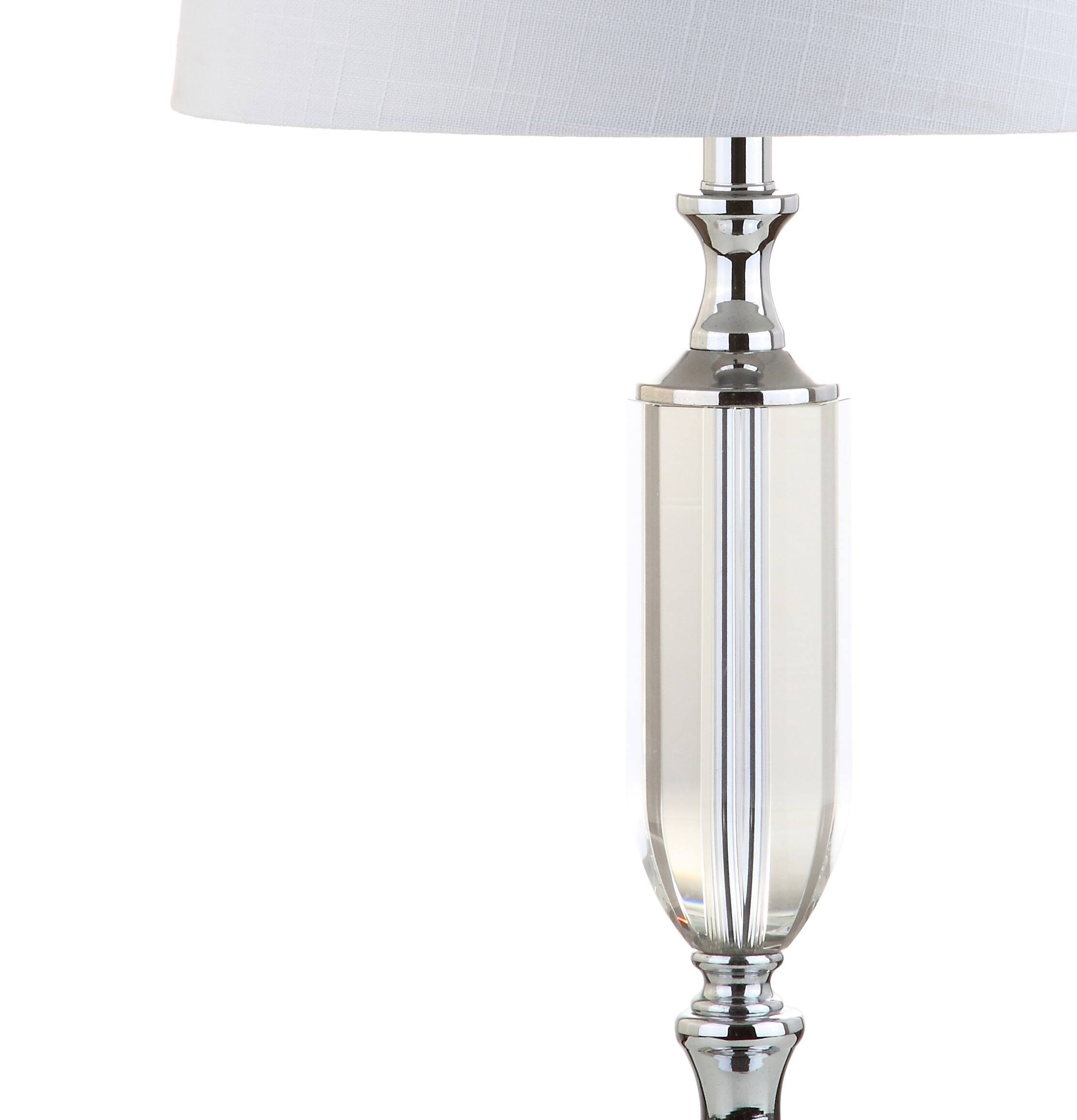 Alt View 6. Jonathan Y - Bella 27" Crystal LED Table Lamp, Clear - Clear.