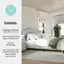 MARTHA STEWART FEATURES: Upholstered Sturdy Solid Wood Frame Accommodates Most Types of Mattresses Tapered Wood Legs Easy Assembly with Included Tools and Step-by-Step Instructions