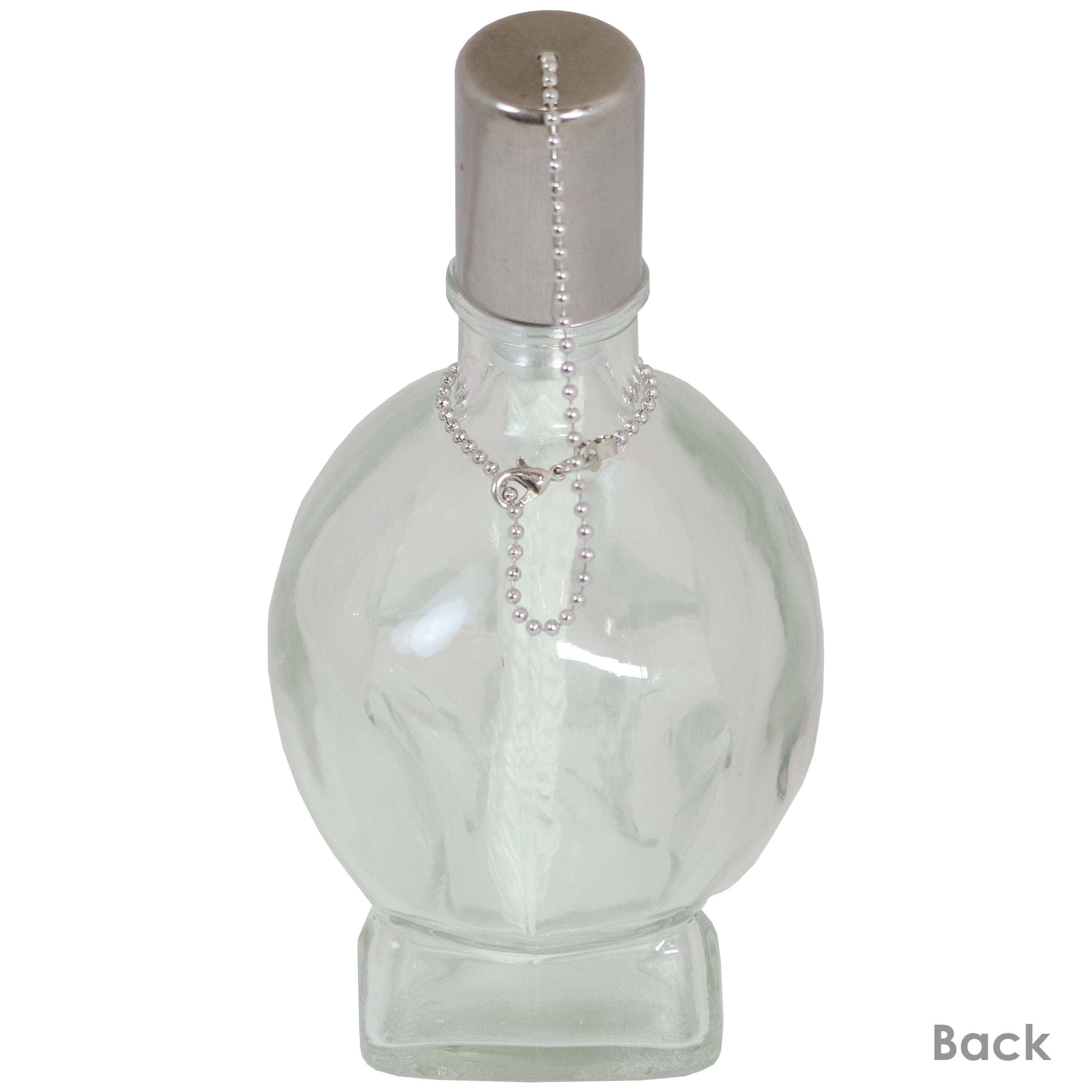 Alt View 7. Sunnydaze - Glass/Aluminum Grinning Skull Tabletop Torches - Set of 4 - Clear.