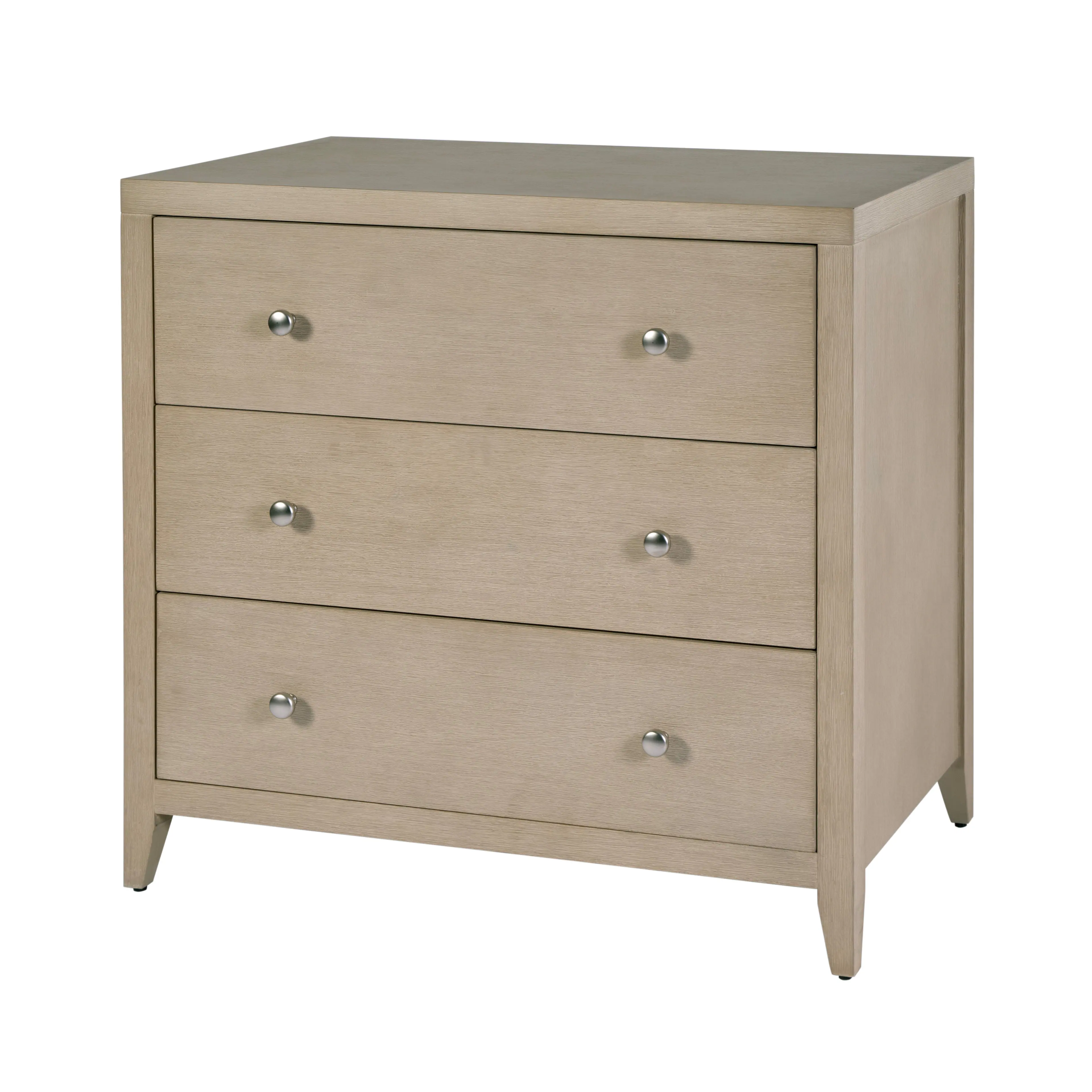 Front. Butler Specialty - Dana 34 in. W Rectangular Wood 3 Drawer Chest - Taupe.