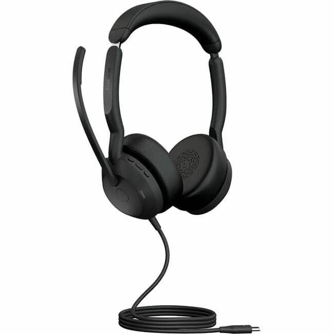 Jabra - Evolve2 50 Stereo USB C Headset - Microsoft Teams Certification - Stereo - USB Type C - Wired/Wireless - Bluetooth - Blue