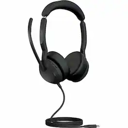 Jabra - Evolve2 50 Stereo USB C Headset - Microsoft Teams Certification - Stereo - USB Type C - Wired/Wireless - Bluetooth - Blue