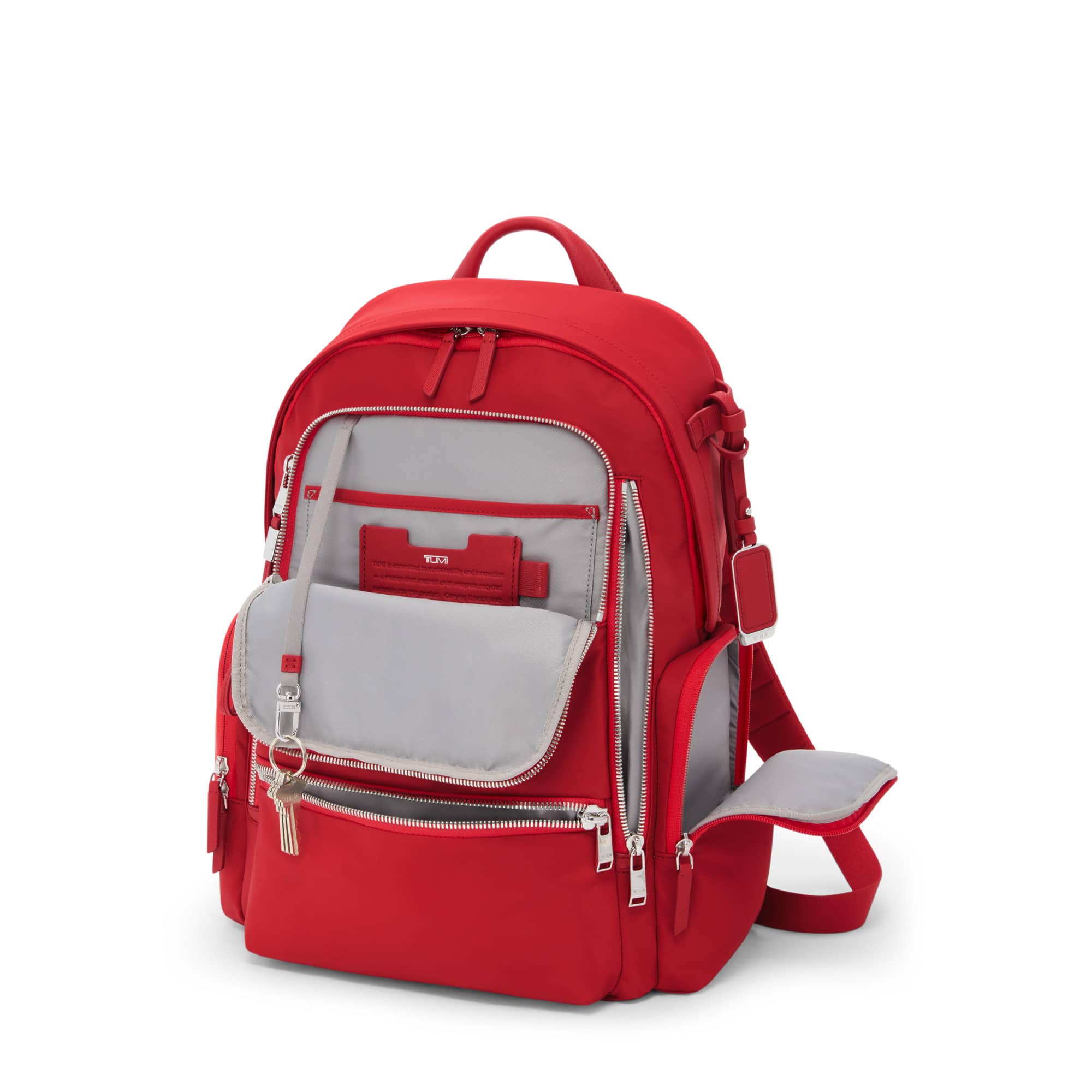 Angle. TUMI - Voyageur Celina Backpack - Tumi Red.