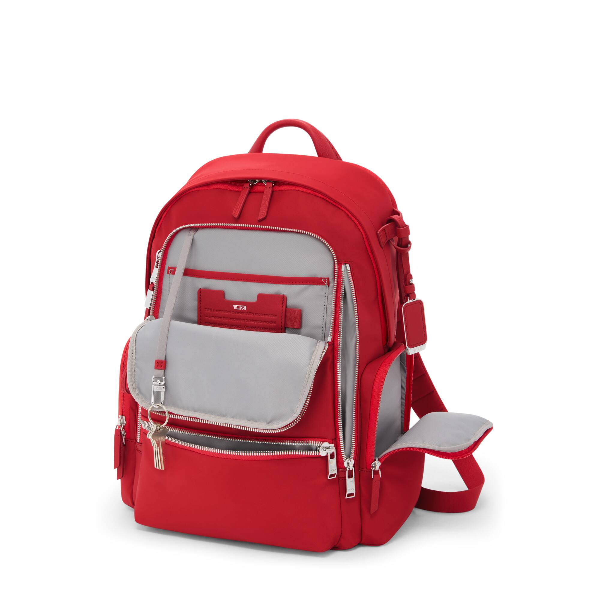 Angle. TUMI - Voyageur Celina Backpack - Tumi Red.