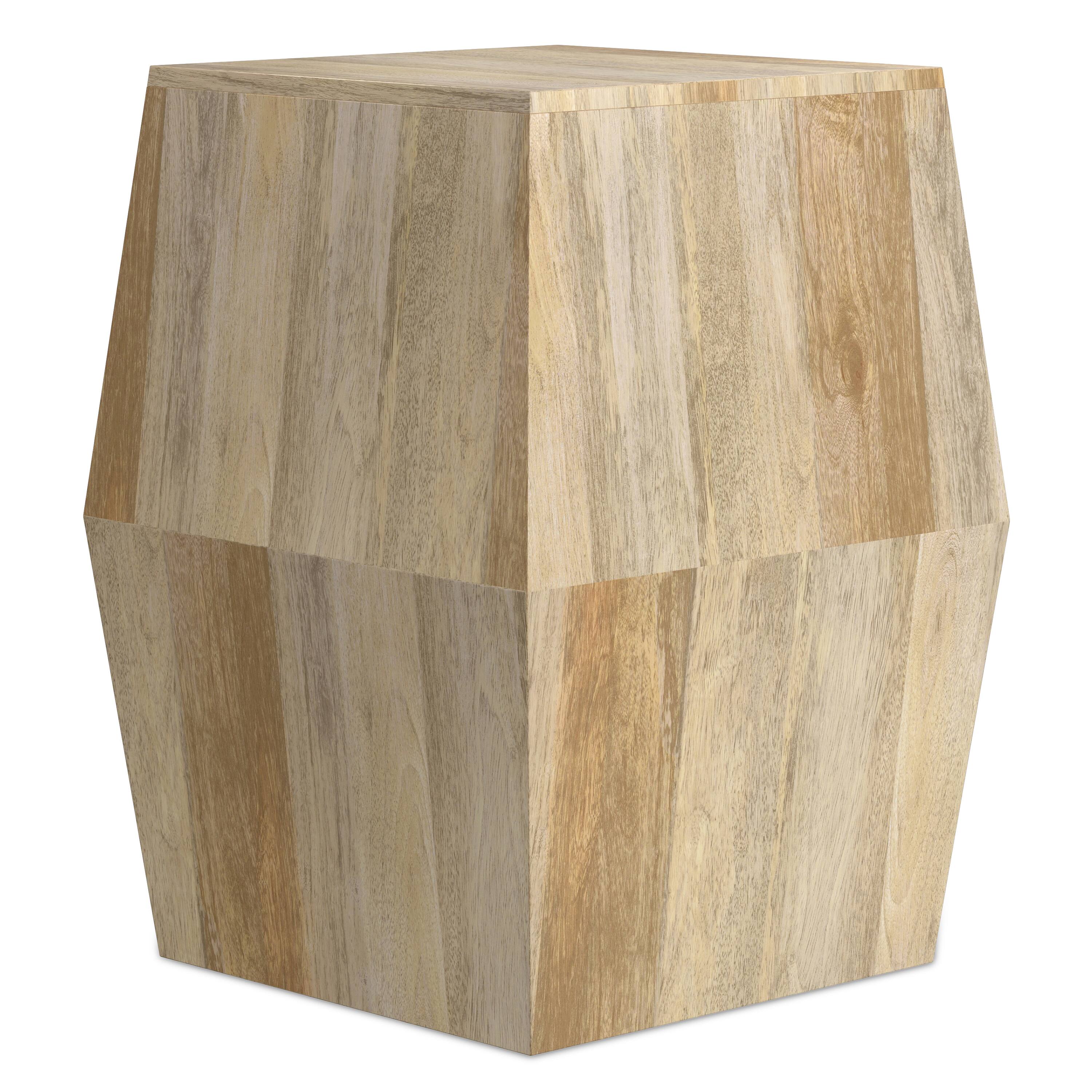 Simpli Home - Terry SOLID MANGO WOOD 16 inch Wide Irregular Contemporary Side Table, Fully Assembled - Natural