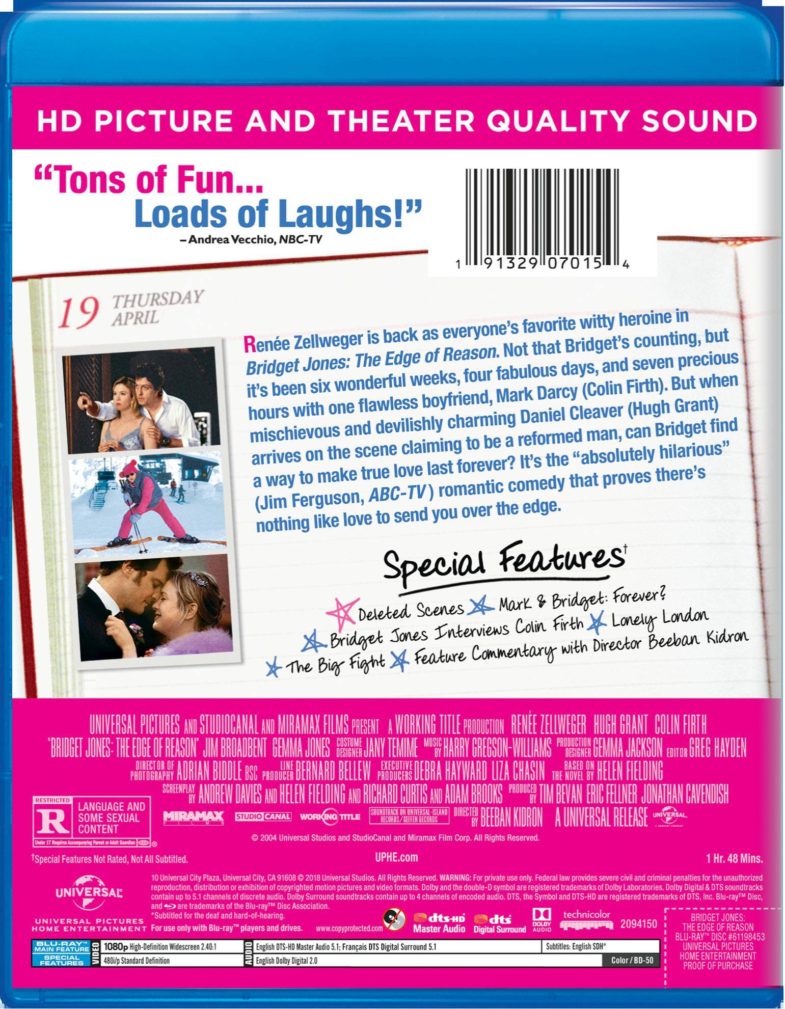Angle. Bridget Jones: The Edge of Reason (10th Anniversary Edition) [Blu-ray].