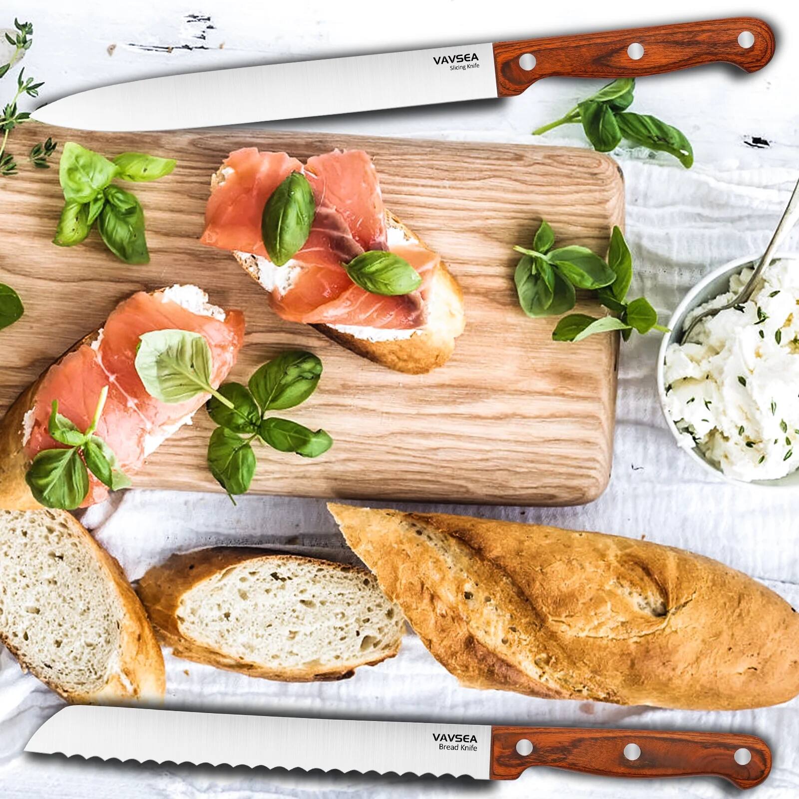 VAVSEA Slicing Knife  
VAVSEA Bread Knife