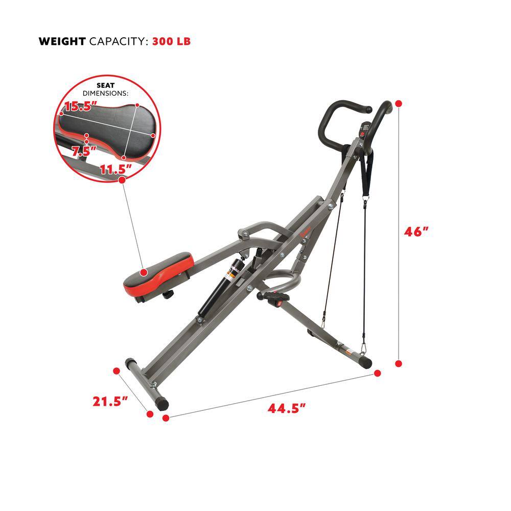 WEIGHT CAPACITY: 300 LB

SEAT DIMENSIONS: 15.5" x 7.5" x 11.5"

Overall Dimensions: 46" x 21.5" x 44.5"