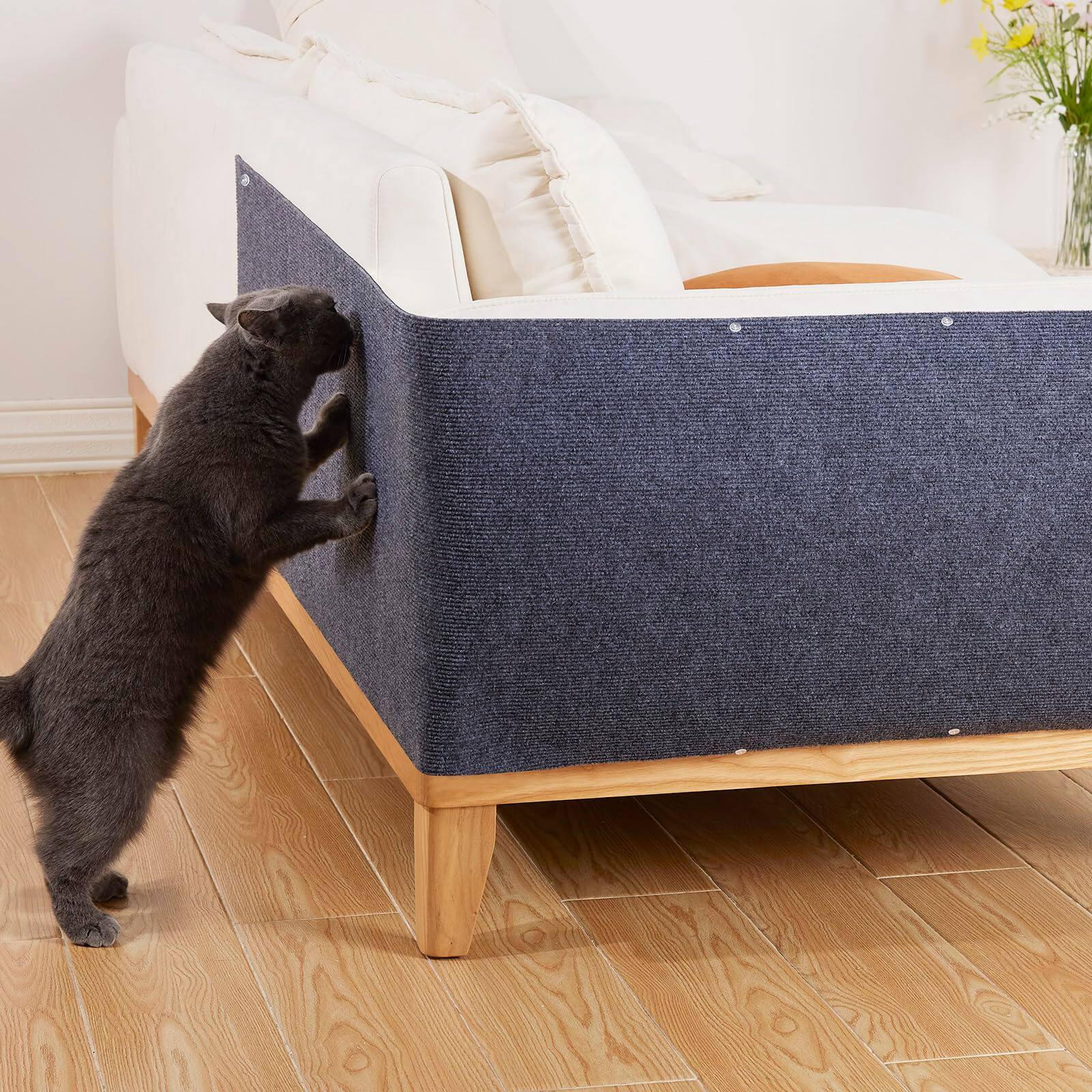 Front. Hirose Alice - Cat Tree Replacement 80 X 16 Self-adhesive Trimmable Furniture Protector Pad For Reparing Recovering Or Diy - Default.