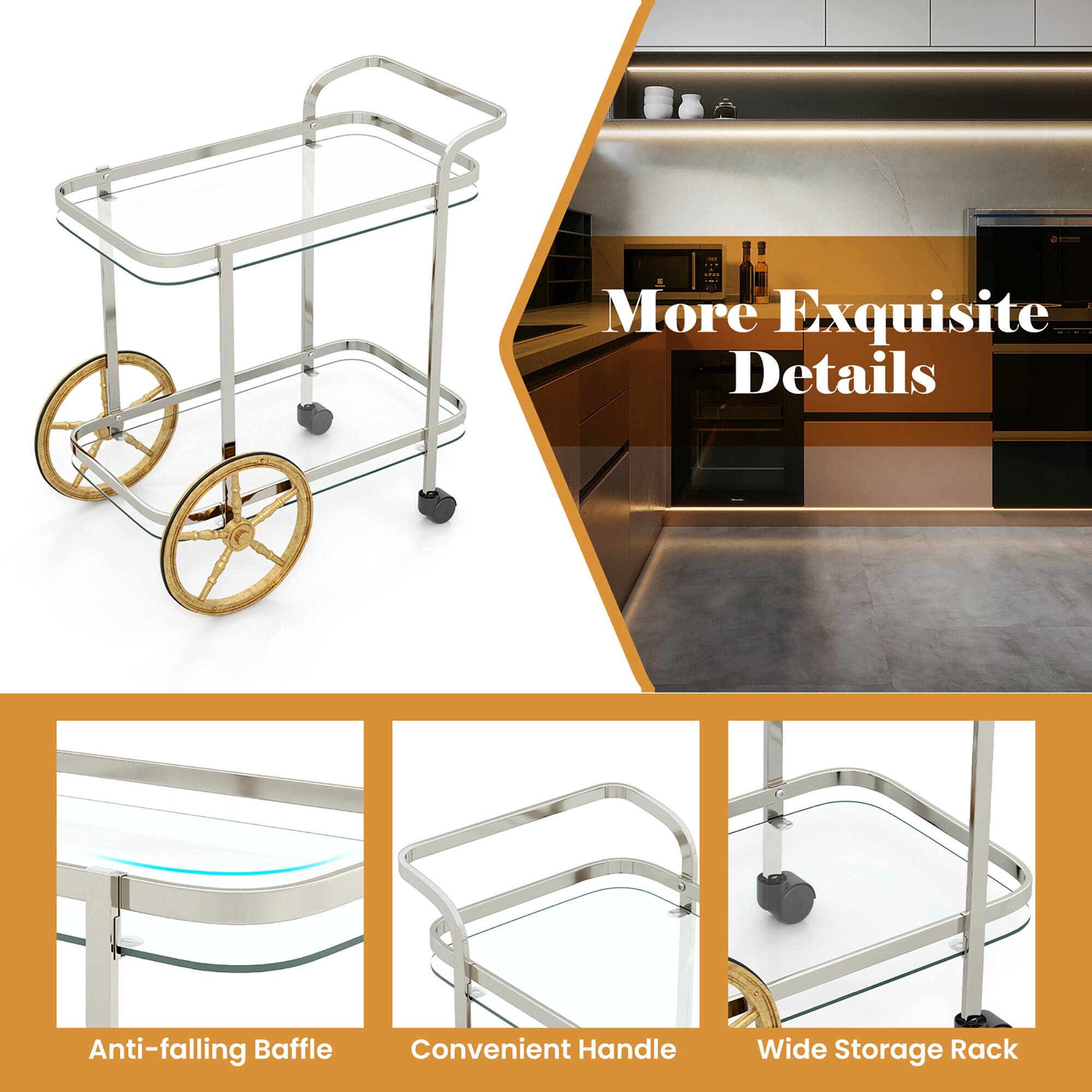 More Exquisite Details

Anti-falling Baffle

Convenient Handle

Wide Storage Rack