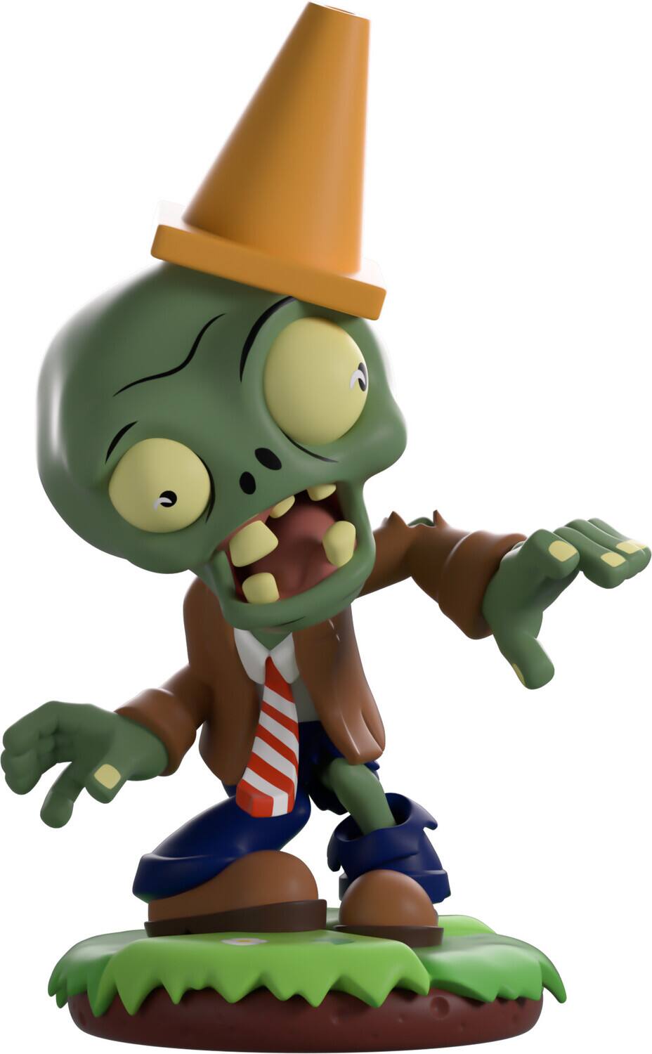 Alt View 1. Youtooz - Youtooz - Plants vs. Zombies - Conehead Zombie Vinyl Figure   - COLLECTIBLES - Multicolor.