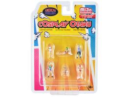 American Diorama - "Cosplay Otaku" 6 piece Diecast Figure Set Limited Edition to 4800 pieces Worldwide for 1/64 Scale - Multi