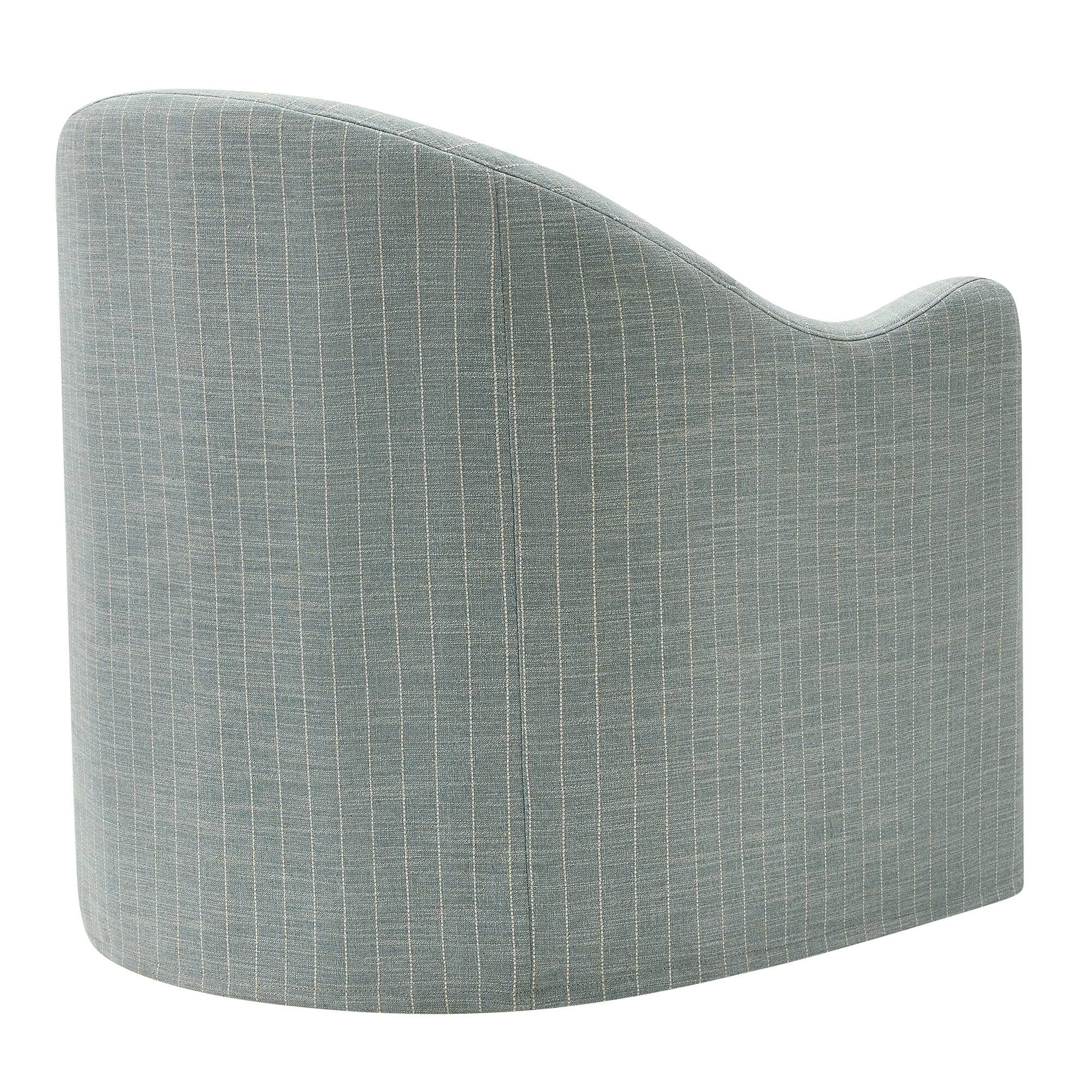 Alt View 3. Modway - Bardot Slipcovered Striped Accent Chair by Modway - Spa Blue Stripe.