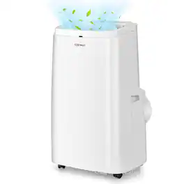 Resenkos - Air Conditioner, Cooler,12000BTU 3-in-1 Portable Air Conditioner with Remote - White