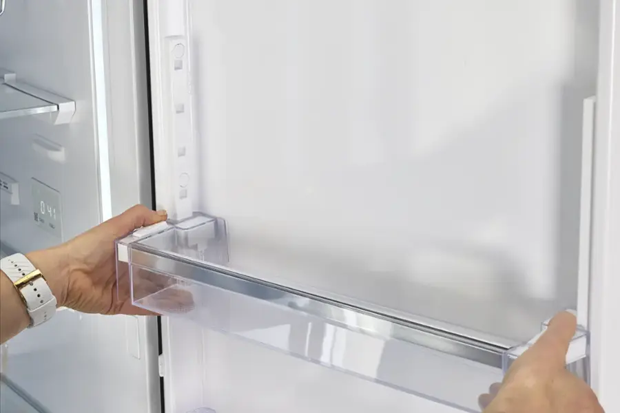 Alt View 13. Unique Appliances - Classic Retro 23.8 in 11.7 cu. ft. Frost Free Retro Bottom Freezer Refrigerator ENERGY STAR - Matte Black.
