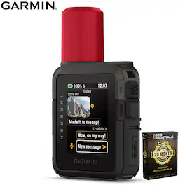 Garmin - inReach Mini 3 Plus Compact Satellite Communicator 1.9" Outdoor GPS w/ Worldwide Maps + 26-Month Extended Warranty - Black