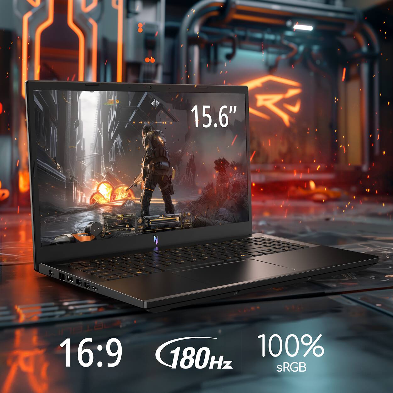 15.6"  
16:9  
180Hz  
100% sRGB