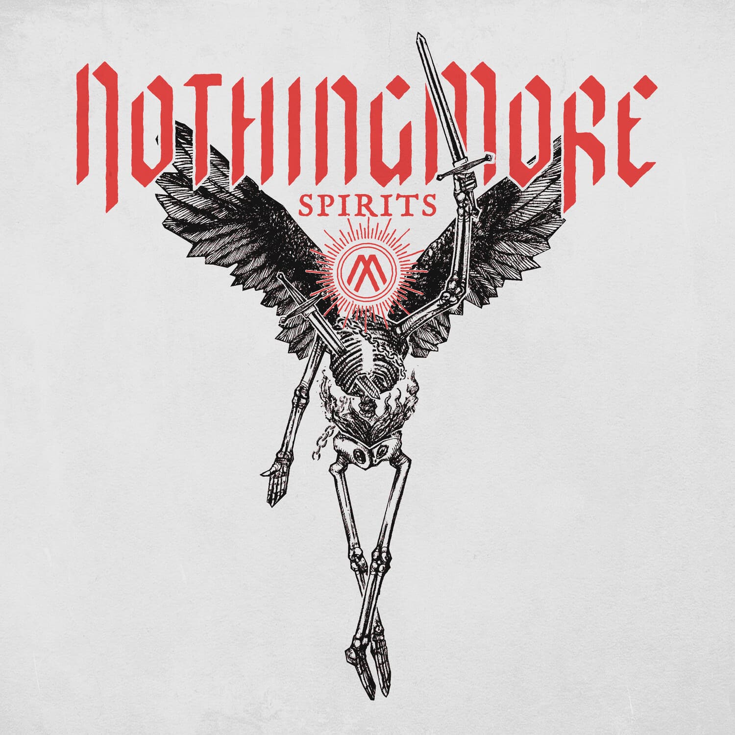 Nothing More - Spirits - Red W/White Swirl  - VINYL LP