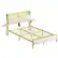 Alt View 11. Bestier - Full Size Bed Frame with Upholstered Headboard Built-in Storage LED Lighting and Charging Station - White.