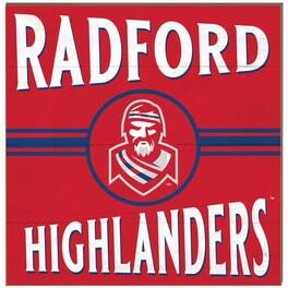 Jardine - Radford Highlanders 10'' x 10'' Retro Team Plaque - Red