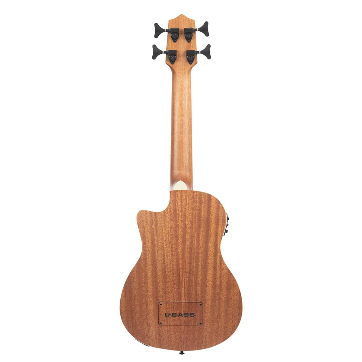 Alt View 1. Kala - Kala U-BASS Scout Fretless Acoustic Electric Bass Guitar, Natural.