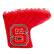 Front. Team Golf - NC State Wolfpack Quilted Blade Putter Cover - Multicolor.