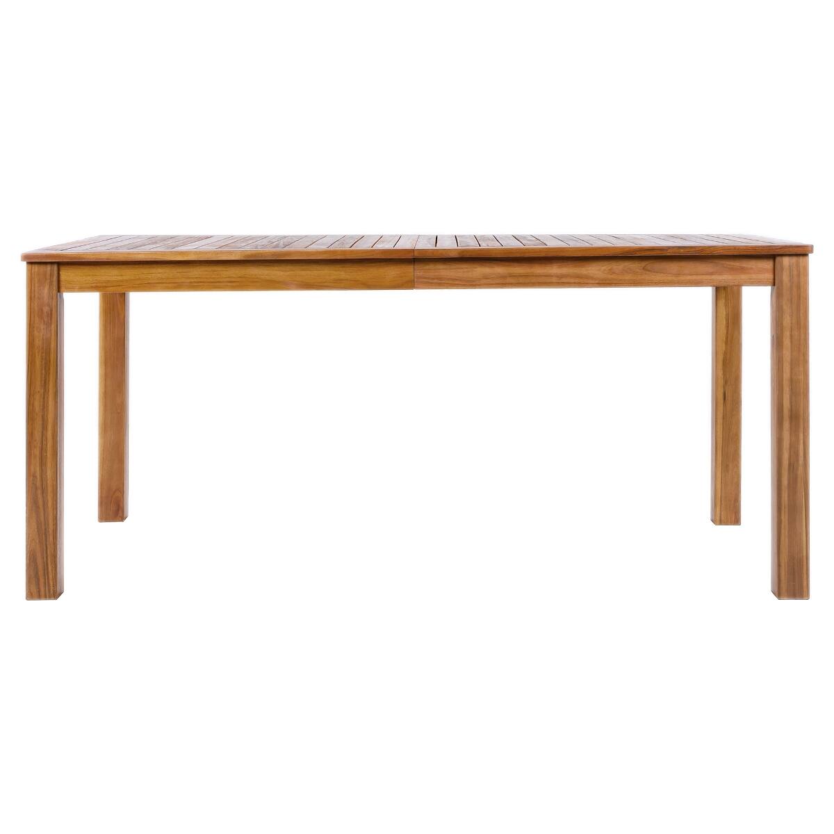 Alt View 4. Loheer - Loheer 67 Inch Acacia Wood Dining Table Rectangular Outdoor Table for Patio or Dining Room - Natural.