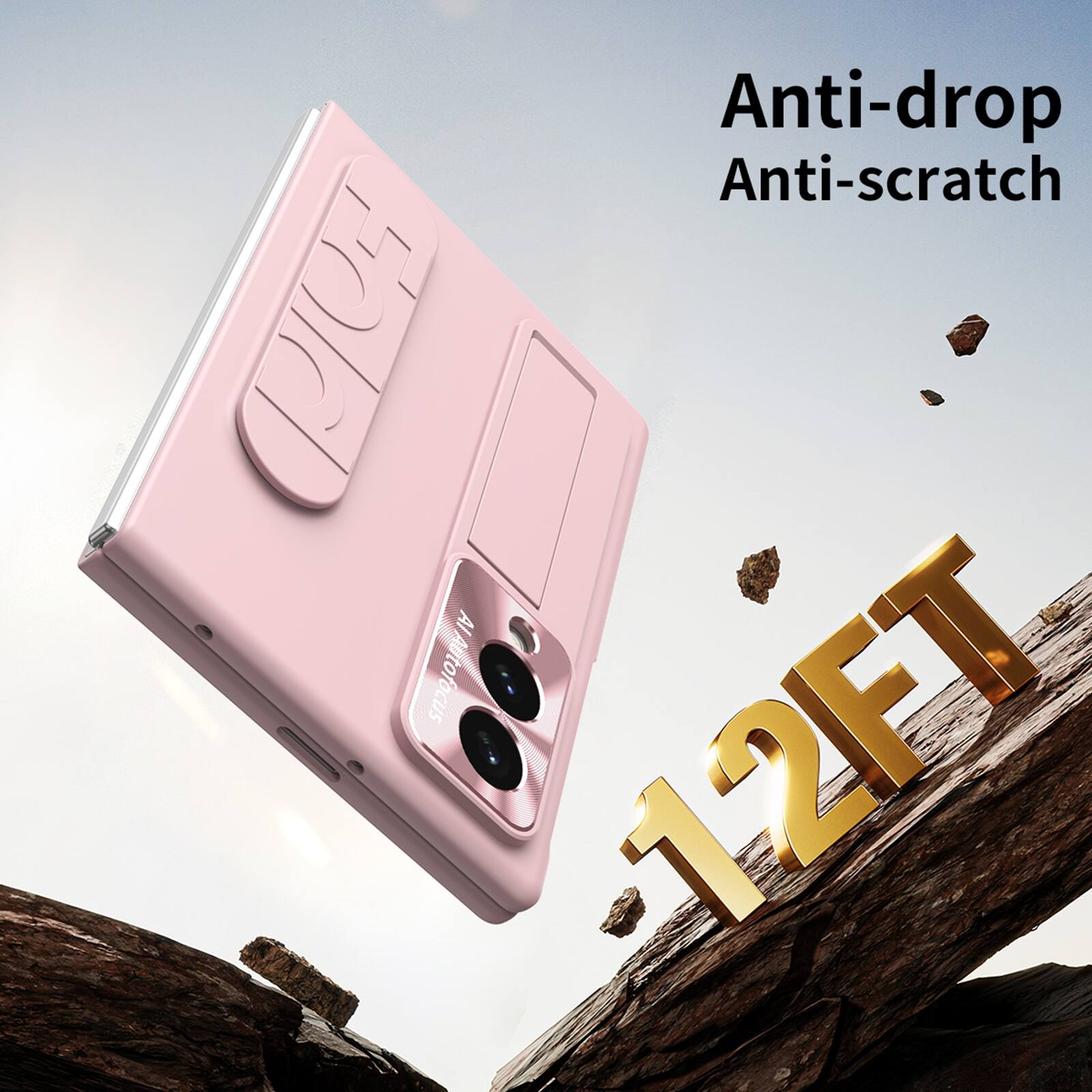 Anti-drop Anti-scratch  
Fold to focus  
1-2FT