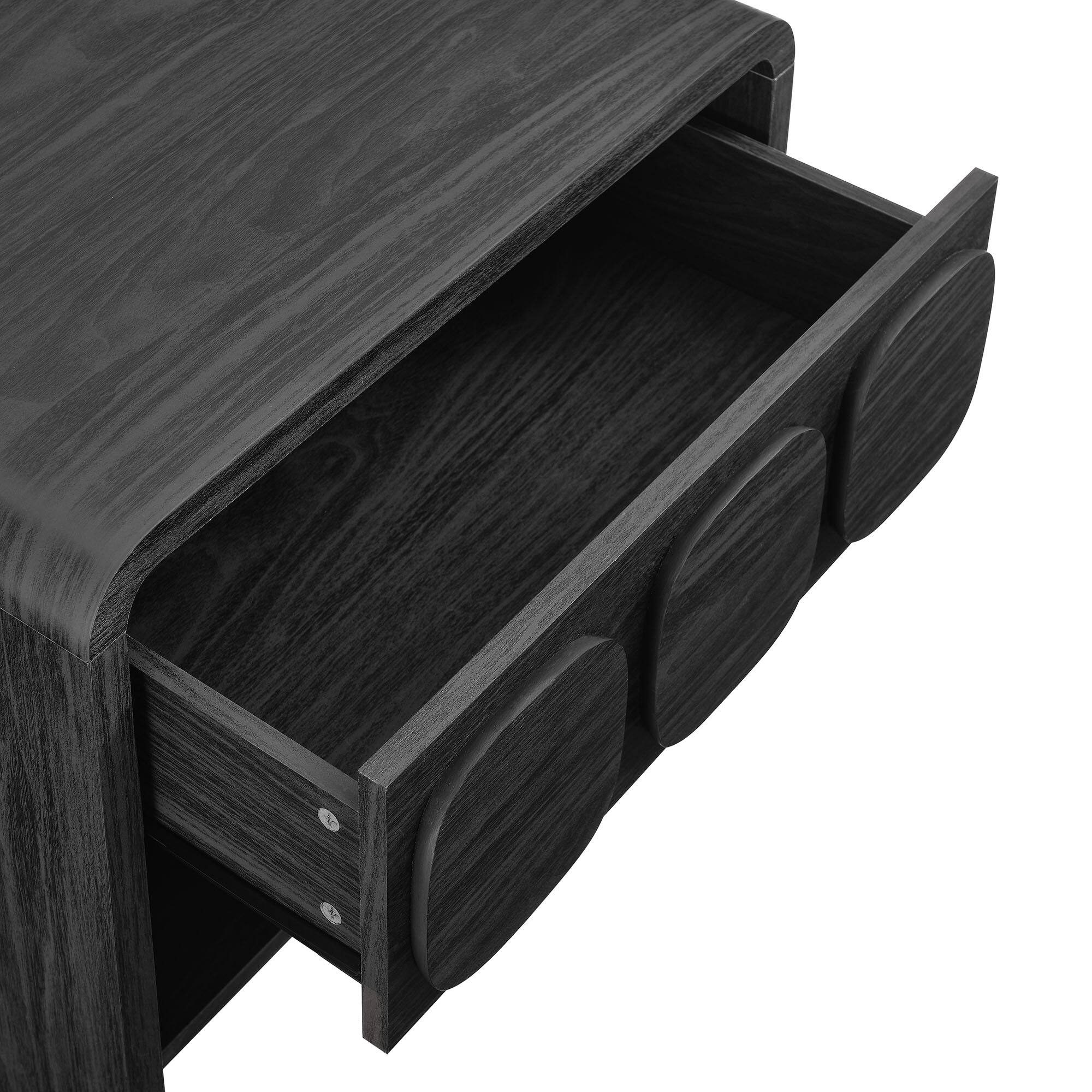 Alt View 5. Modway - Toscana 1-Drawer Nightstand by Modway - Black.