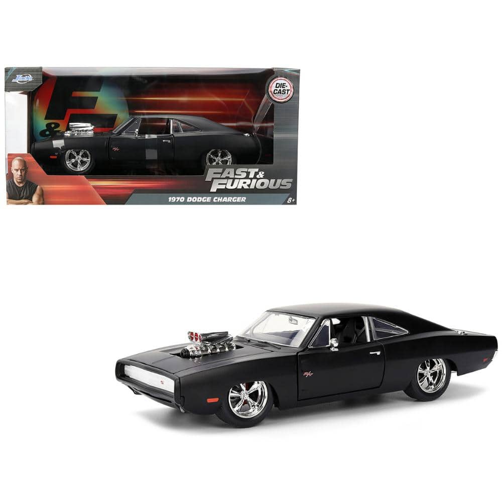 Jada - 1970 Dodge Charger R/T "Fast & Furious" (2009) Movie "Fast & Furious" Series 1/24 - Matt Black