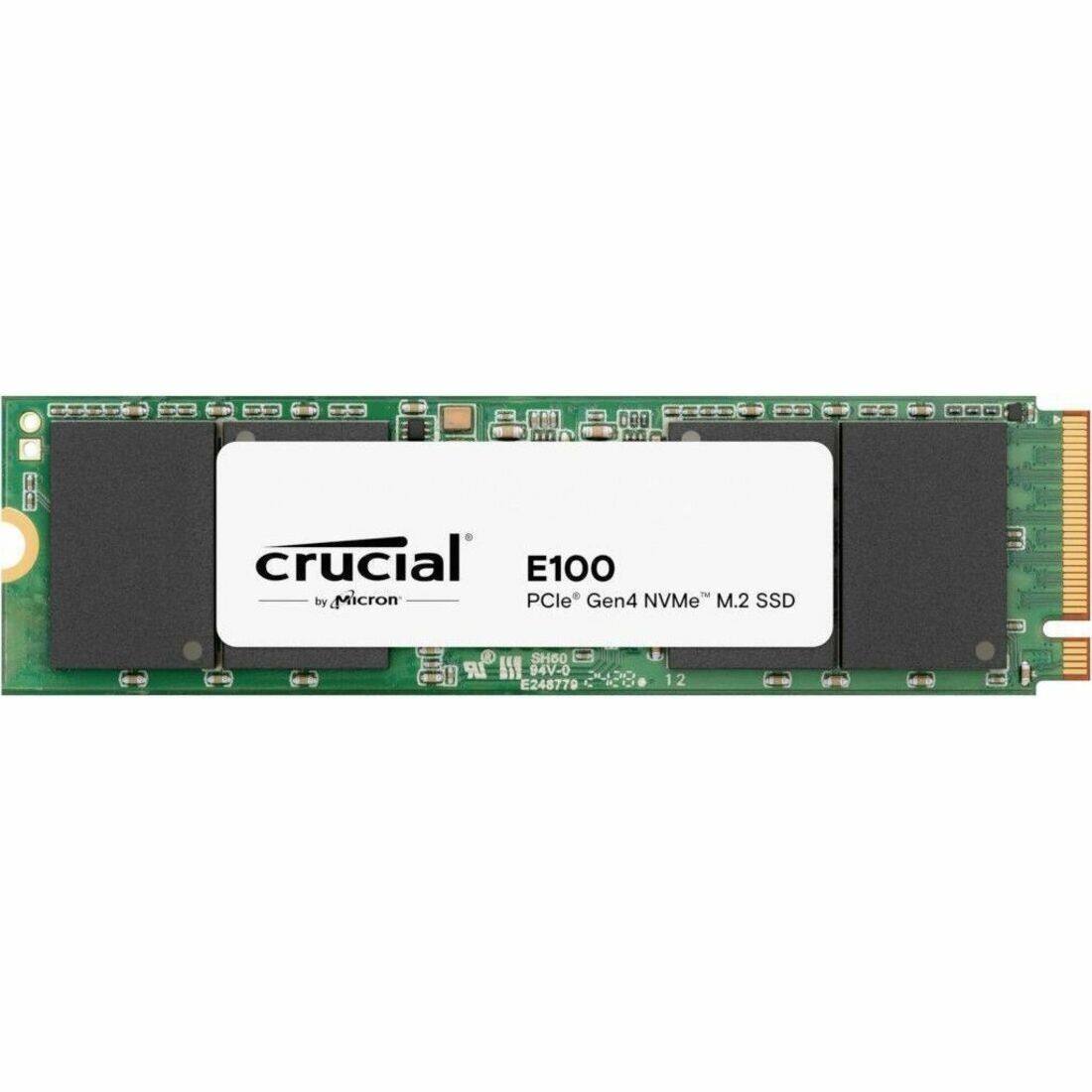 000 Crucial E100 by Micron PCIe Gen4 NVMe M.2 SSD UR L40 SH60 94V-0 E248779 1 12