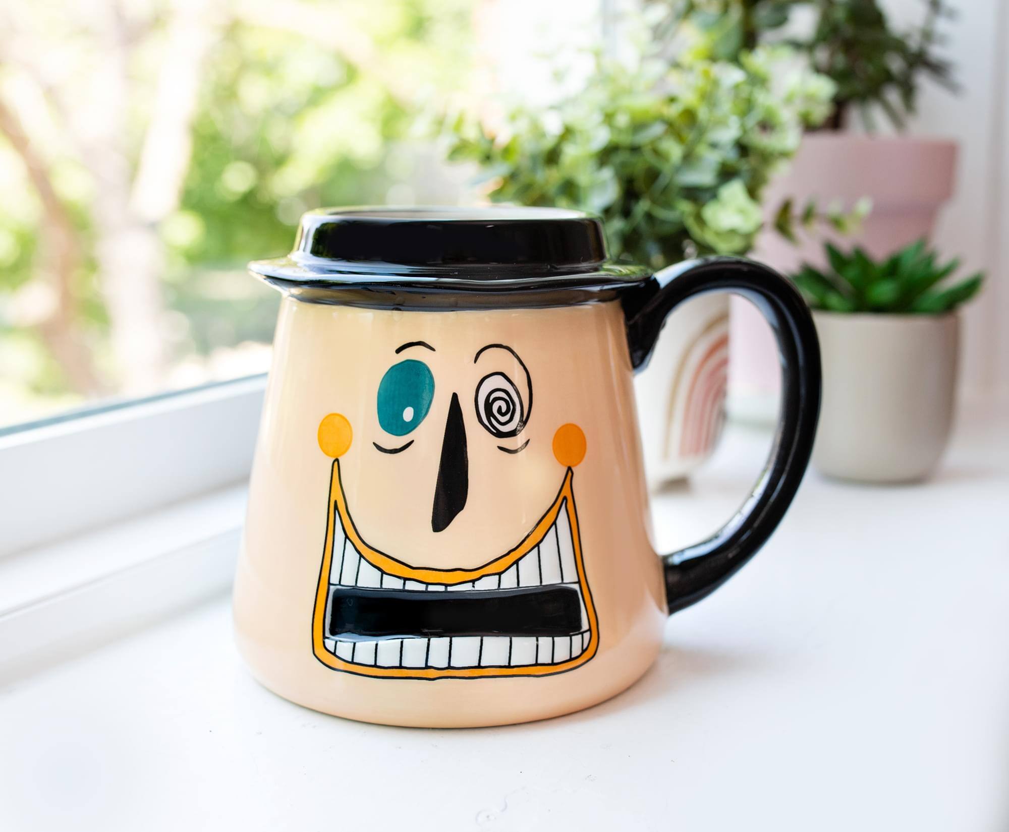 Alt View 4. Disney - Disney Nightmare Before Christmas Mayor Faces 3D Ceramic Mug | Holds 20 Ounces - Black.