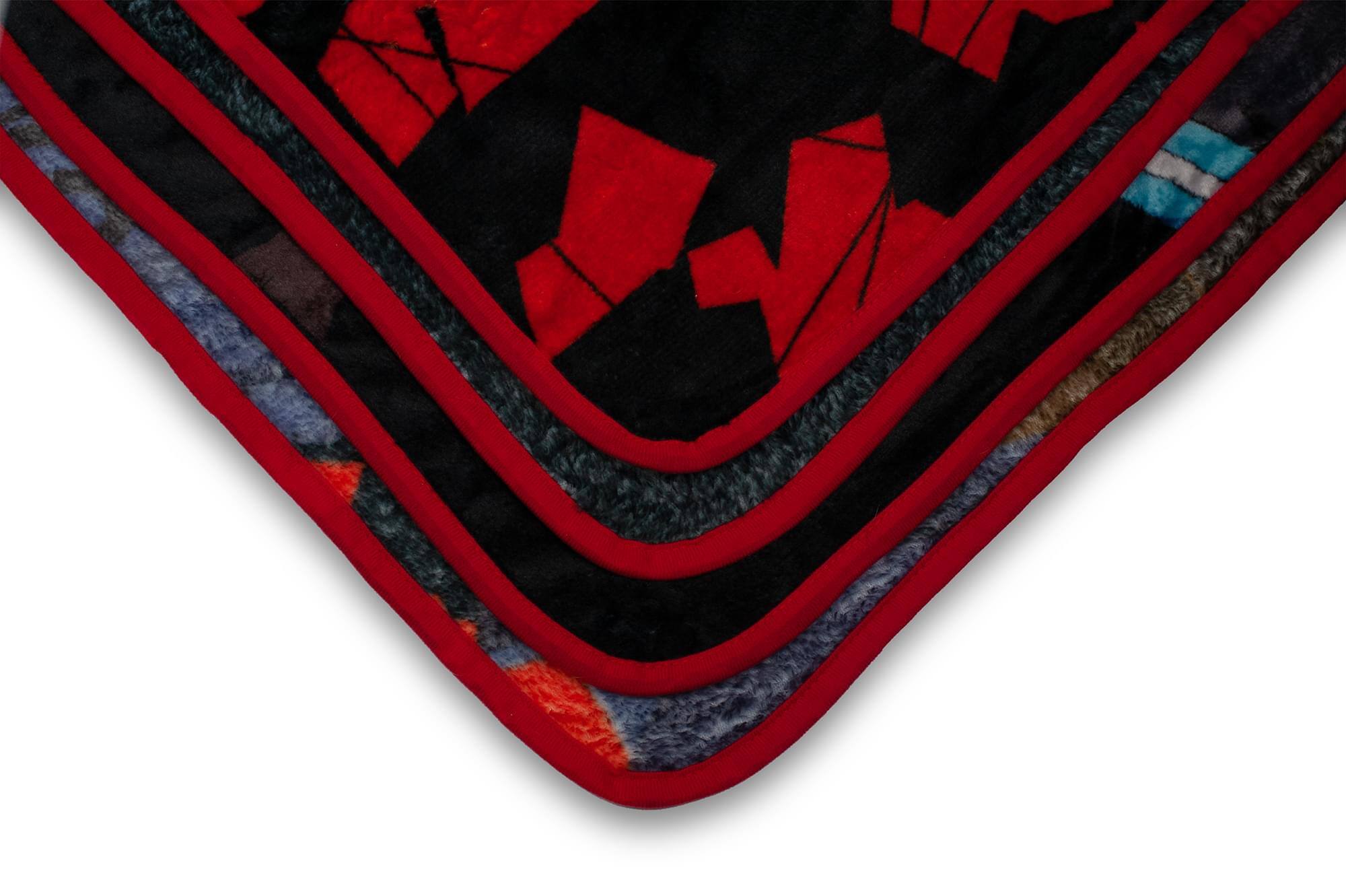 Alt View 2. Just Funky - Fire Force Anime Series Fleece Throw Blanket | Anime Blanket | 60 x 45 Inches - Black.