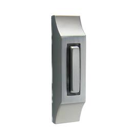 IQ America - Contemporary Satin Lighted Pushbutton Doorbell - Nickel