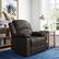Alt View Zoom 15. Relax A Lounger - Dorian Recliner in Faux Leather - Dark Brown.
