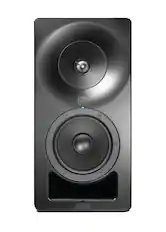 Front. Kali Audio - SM-5 5-Inch 3-Way Powered Studio Monitor with DSP EQ, Network Control, 150W Amplification, Coaxial Design.