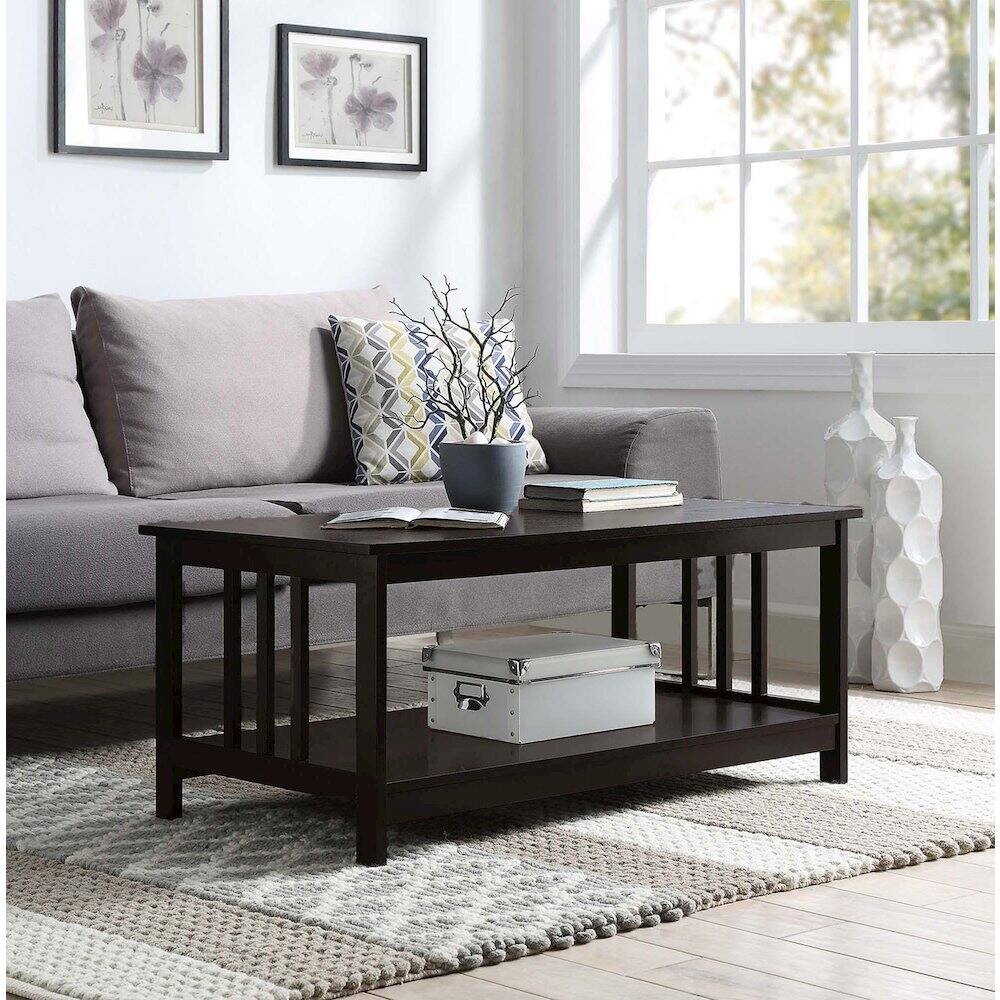 Left. Convenience Concepts - Mission Coffee Table - Espresso.