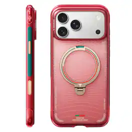 TORRAS - Ostand Q3 Air Soccer Case for Apple iPhone 17 Pro Max – Magnetic Kickstand Slim Protective, Wave of Passion - Portugal